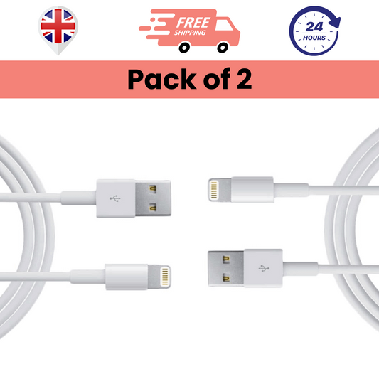 Pack of 2 USB To Lightning Cables